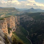 Grandes voies et couennes dans le Verdon