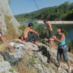 Escalade dans le Gard, sur les falaises de Collias ANNULEE