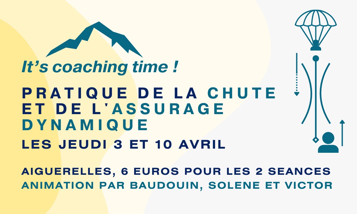 Prends ton envol en toute sécurité : Atelier Chute & Assurage dynamique