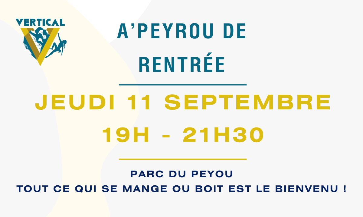 A'Peyrou de rentrée, jeudi à 19h !