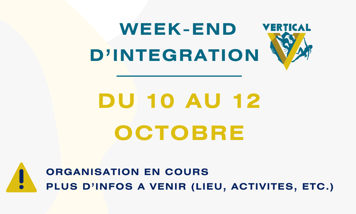Weekend d'intégration Vertical !